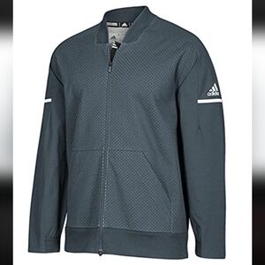 ADIDAS SQUAD BOMBER UNISEX JACKET SIZE MEDIUM COLOR: GREY